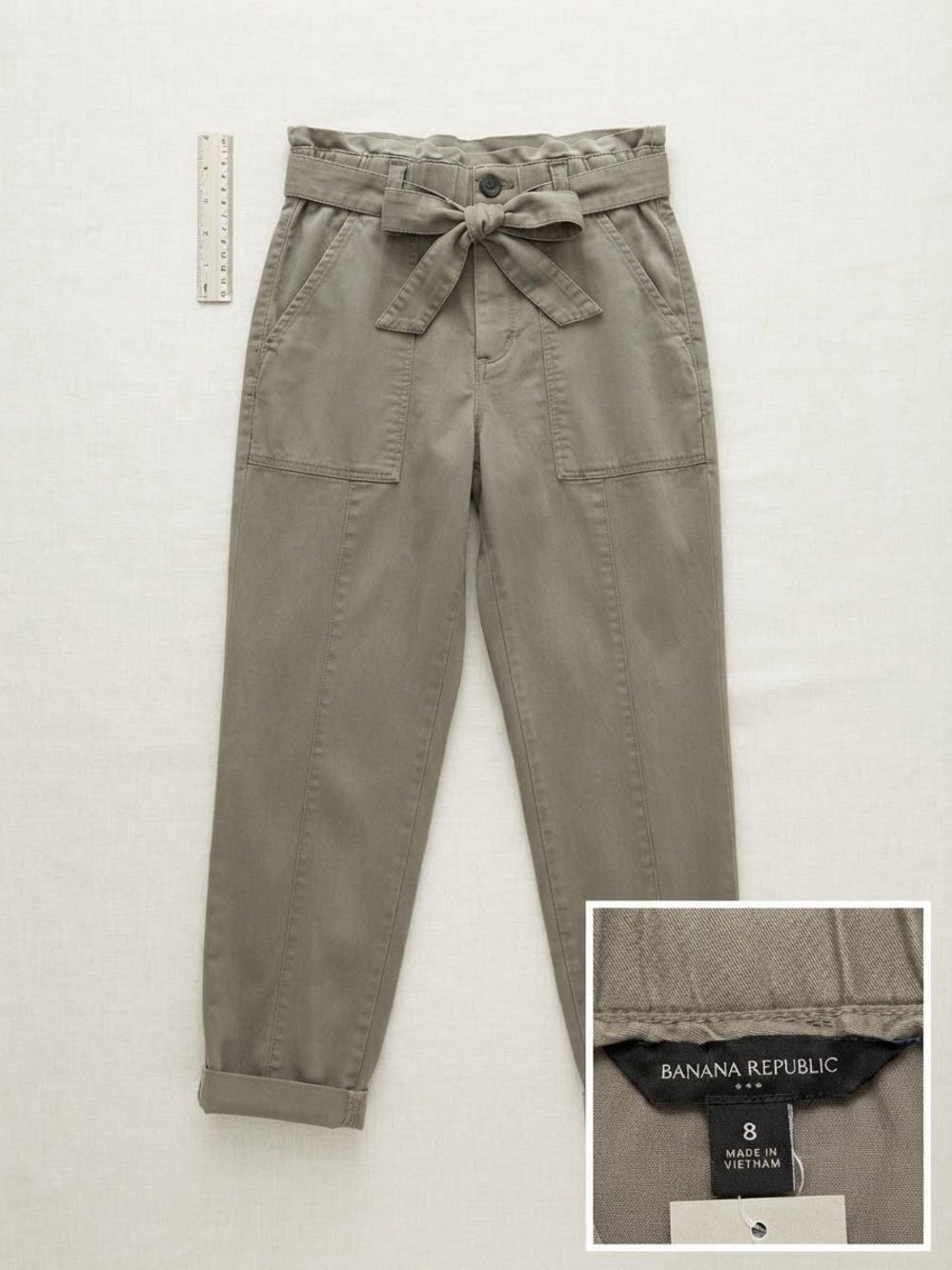 Banana Republic Tie-Belt Cargo Pants